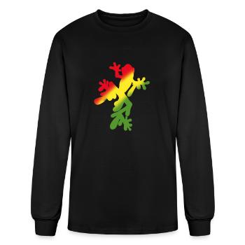 Tree Frog Rasta melt - Men's Long Sleeve T-Shirt - black - Front