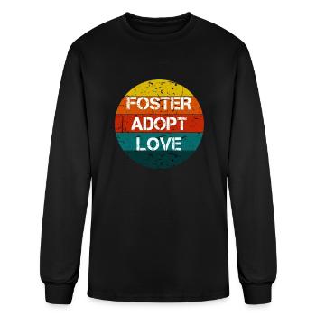Foster Adopt Dog - Men's Long Sleeve T-Shirt - black - Front
