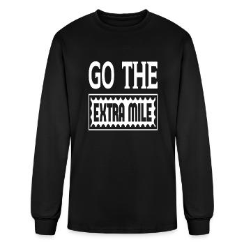 Go The Extra Mile - Men's Long Sleeve T-Shirt - black - Front