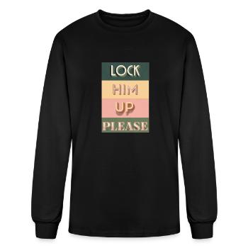 Lock Him, Up-Lock Trump - Men's Long Sleeve T-Shirt - black - Front