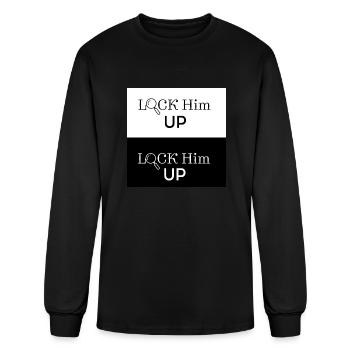 Lock Him, Up-Lock Trump - Men's Long Sleeve T-Shirt - black - Front