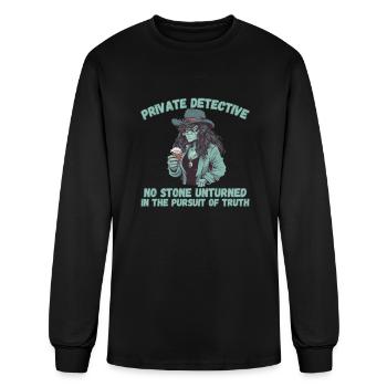 Private Detective, Pursuit - Men's Long Sleeve T-Shirt - black - Front
