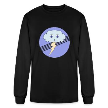 A Worried Cloud - Men's Long Sleeve T-Shirt - black - Front