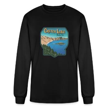 Crater Lake National Park - Men's Long Sleeve T-Shirt - black - Front