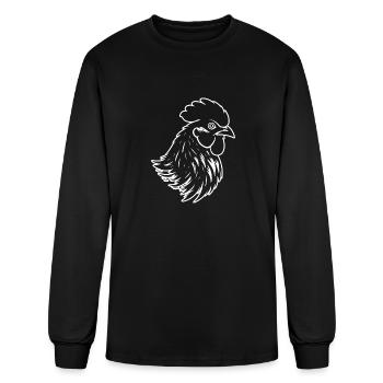 Chicken Hen Rooster Farm Chicks - Men's Long Sleeve T-Shirt - black - Front