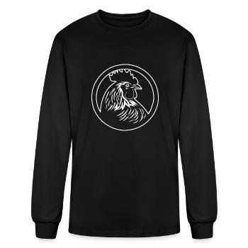 Chicken Hen Rooster Farm Chicks - Men's Long Sleeve T-Shirt - black - Front