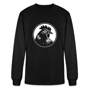 Chicken Hen Rooster Farm Chicks - Men's Long Sleeve T-Shirt - black - Front