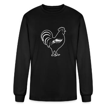 Chicken Hen Rooster Farm Chicks - Men's Long Sleeve T-Shirt - black - Front