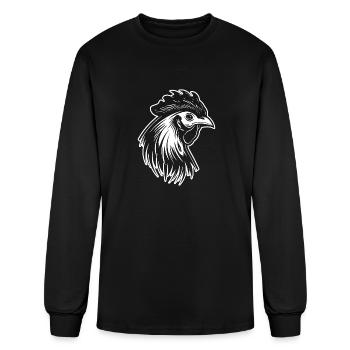 Chicken Hen Rooster Farm Chicks - Men's Long Sleeve T-Shirt - black - Front