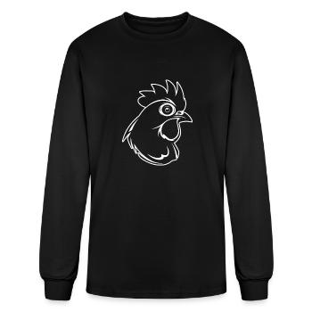 Chicken Hen Rooster Farm Chicks - Men's Long Sleeve T-Shirt - black - Front