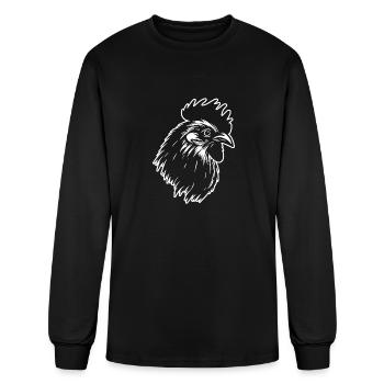 Chicken Hen Rooster Farm Chicks - Men's Long Sleeve T-Shirt - black - Front