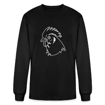 Chicken Hen Rooster Farm Chicks - Men's Long Sleeve T-Shirt - black - Front