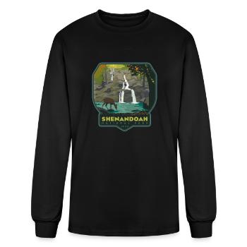 shenandoah national park - Men's Long Sleeve T-Shirt - black - Front