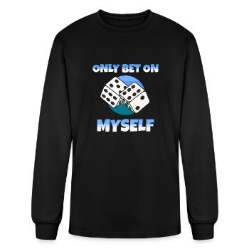 Only Bet on myself - Men's Long Sleeve T-Shirt - black - Front