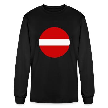 Latvia Flag Design - Men's Long Sleeve T-Shirt - black - Front