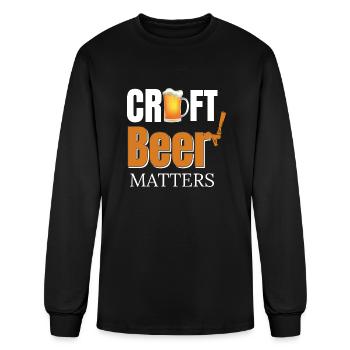 Beer Craft Beer Craft Beer Matters - Men's Long Sleeve T-Shirt - black - Front