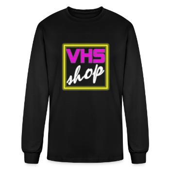 VHS shop - Men's Long Sleeve T-Shirt - black - Front
