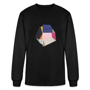 Geometric collage 13 - Men's Long Sleeve T-Shirt - black - Front