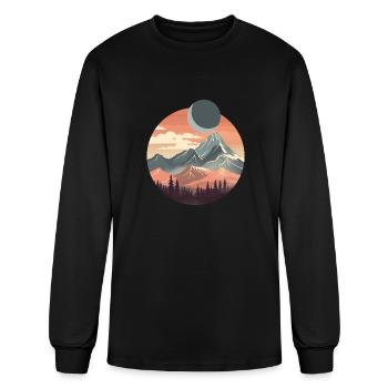 Nature-Infused Urban T-Shirts - Men's Long Sleeve T-Shirt - black - Front