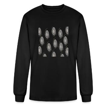 Spiral flower - Men's Long Sleeve T-Shirt - black - Front