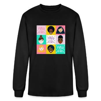 Power Girl - Men's Long Sleeve T-Shirt - black - Front