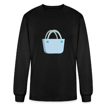 SHOP BAG ILLUSTRATION - Men's Long Sleeve T-Shirt - black - Front