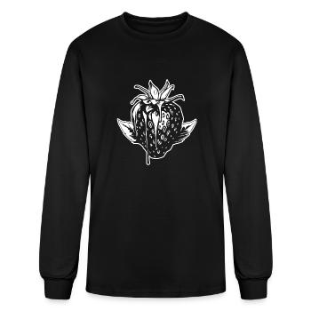 Strawberry Fruit Berries - Men's Long Sleeve T-Shirt - black - Front