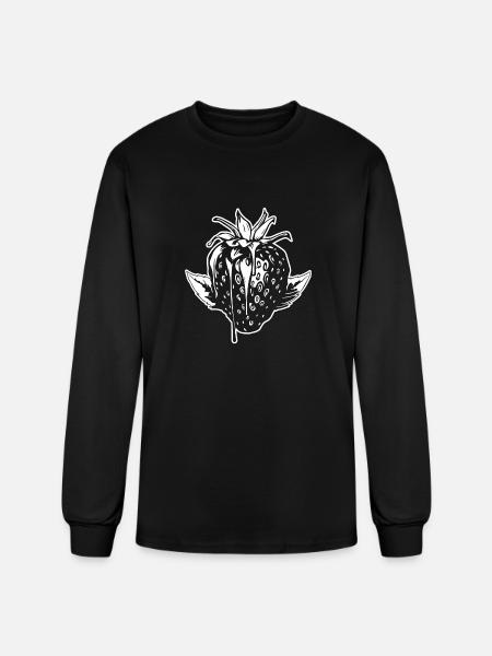 Strawberry Fruit Berries - Men's Long Sleeve T-Shirt - black