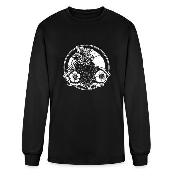Strawberry Fruit Berries - Men's Long Sleeve T-Shirt - black - Front