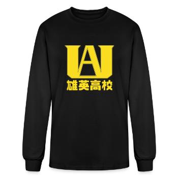 U A High School - Men's Long Sleeve T-Shirt - black - Front