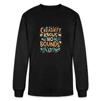 Creativity knows no bounds - Men's Long Sleeve T-Shirt - black - Front