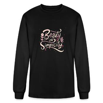Beauty in Simplicity - Men's Long Sleeve T-Shirt - black - Front