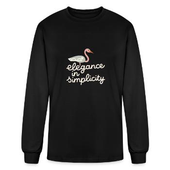 Elegance in simplicity - Men's Long Sleeve T-Shirt - black - Front