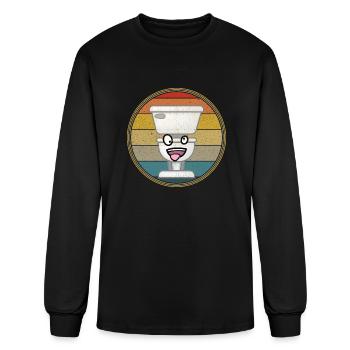 Silly Vintage Distressed - Men's Long Sleeve T-Shirt - black - Front