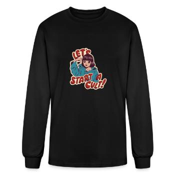 Let's Start a Cult! - Men's Long Sleeve T-Shirt - black - Front