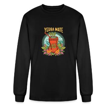 Yerba Mate - Retro - Men's Long Sleeve T-Shirt - black - Front