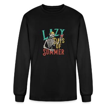 Lazy Dms Of Summer - Men's Long Sleeve T-Shirt - black - Front