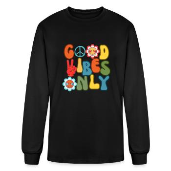 Psychedelic - Men's Long Sleeve T-Shirt - black - Front