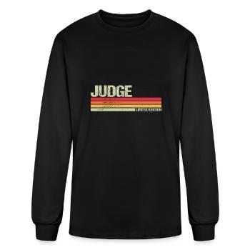 Judge Limited Edition - Men's Long Sleeve T-Shirt - black - Front