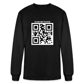 Qr Code Art - Men's Long Sleeve T-Shirt - black - Front
