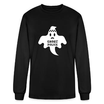 Ghost Police Halloween - Men's Long Sleeve T-Shirt - black - Front
