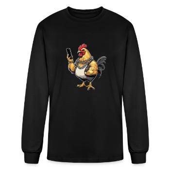 Chicken Thuggets Phone - Men's Long Sleeve T-Shirt - black - Front