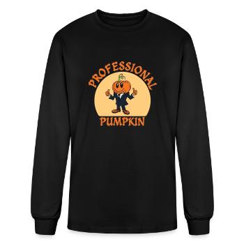 Professional Pumpkin Halloween - Men's Long Sleeve T-Shirt - black - Front