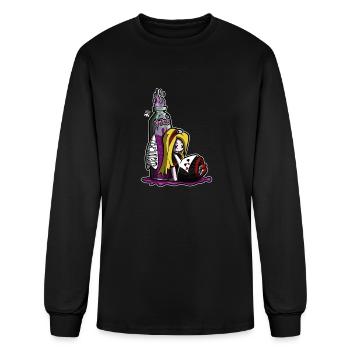 Alice On The Razz - Men's Long Sleeve T-Shirt - black - Front