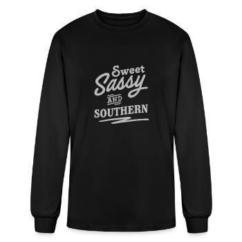 Sweet Sassy And Southern - Men's Long Sleeve T-Shirt - black - Front