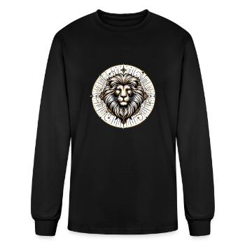 Leo - Men's Long Sleeve T-Shirt - black - Front