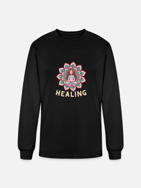 energy healing | Healing - Men's Long Sleeve T-Shirt - black