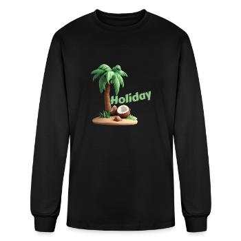 Holiday Seaside Serenity - Men's Long Sleeve T-Shirt - black - Front