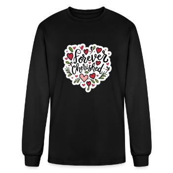 Forever Cherished - Men's Long Sleeve T-Shirt - black - Front