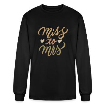 Mr and Mrs - Men's Long Sleeve T-Shirt - black - Front